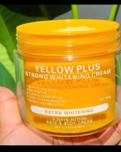 🔥 LIMITED DEAL — Yellow Plus Strong Whitening Cream | Fades Dark Spots + Evens Skin Tone + Deep Moisture | KSh 4,500