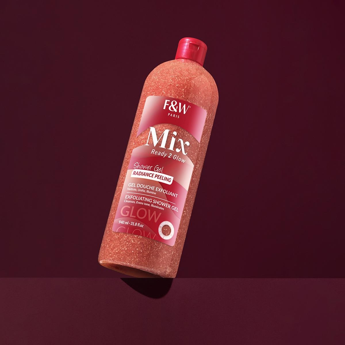 Fair & White Mix Ready To Glow Radiance Peeling Exfoliating Shower Gel – 940ml