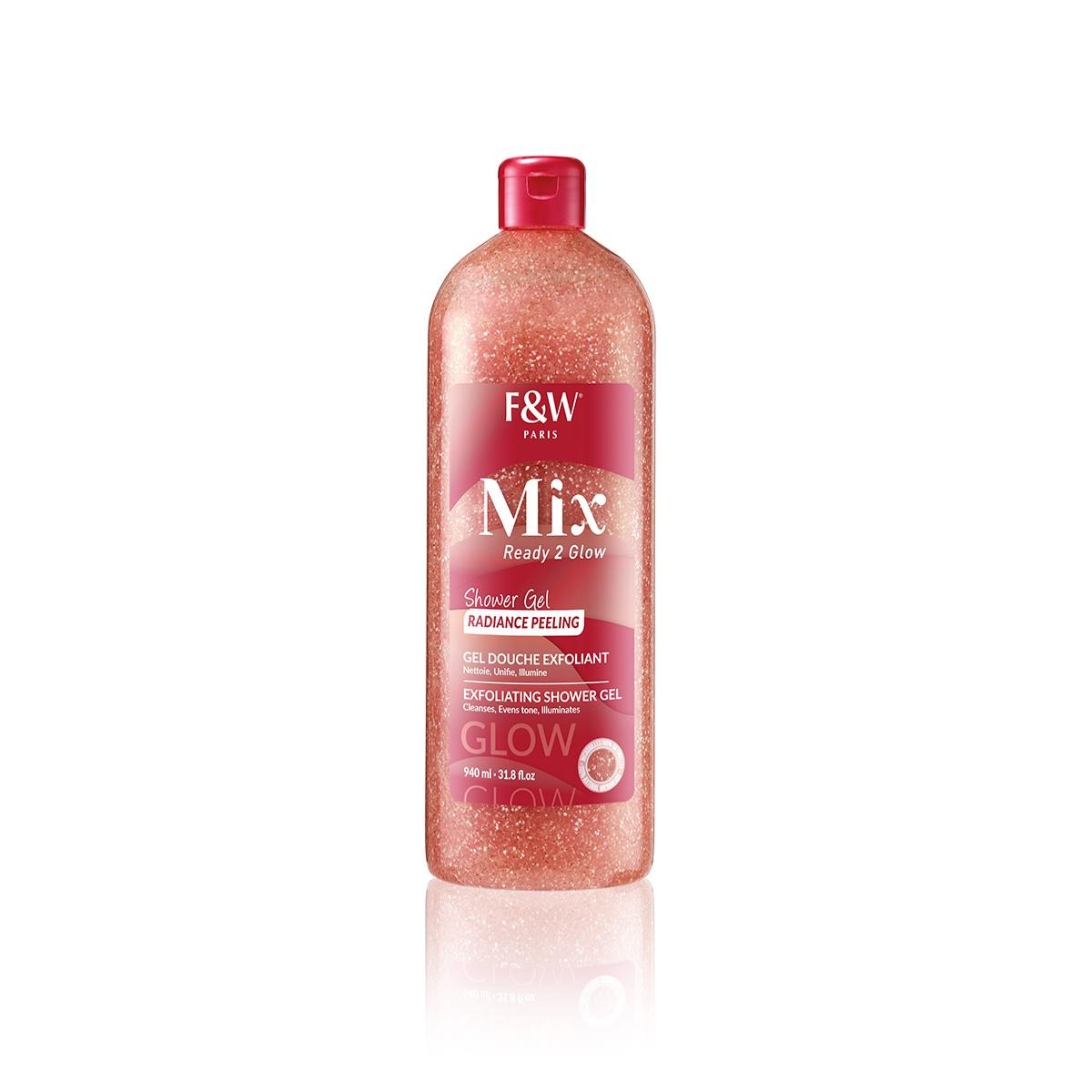 Fair & White Mix Ready To Glow Radiance Peeling Exfoliating Shower Gel – 940ml