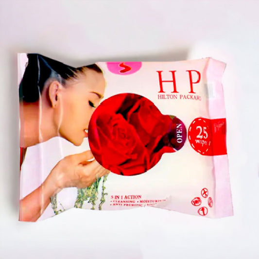 Hilton Packard Cleansing & Moisturizing Facial Wet Wipes – 25 pcs