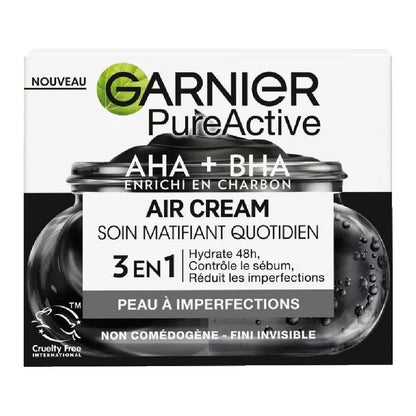 Garnier Pure Active AHA+BHA Charcoal Mattifying Air Cream