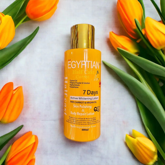 Egyptian Half Cast Gold 7 Days Active Whitening Body Lotion – 400ml