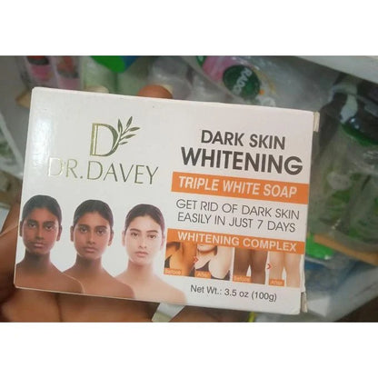 Dr. Davey Dark Skin Whitening Triple White Soap 100g