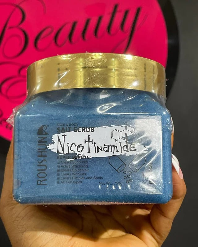 Roushun Face & Body Nicotinamide Salt Scrub