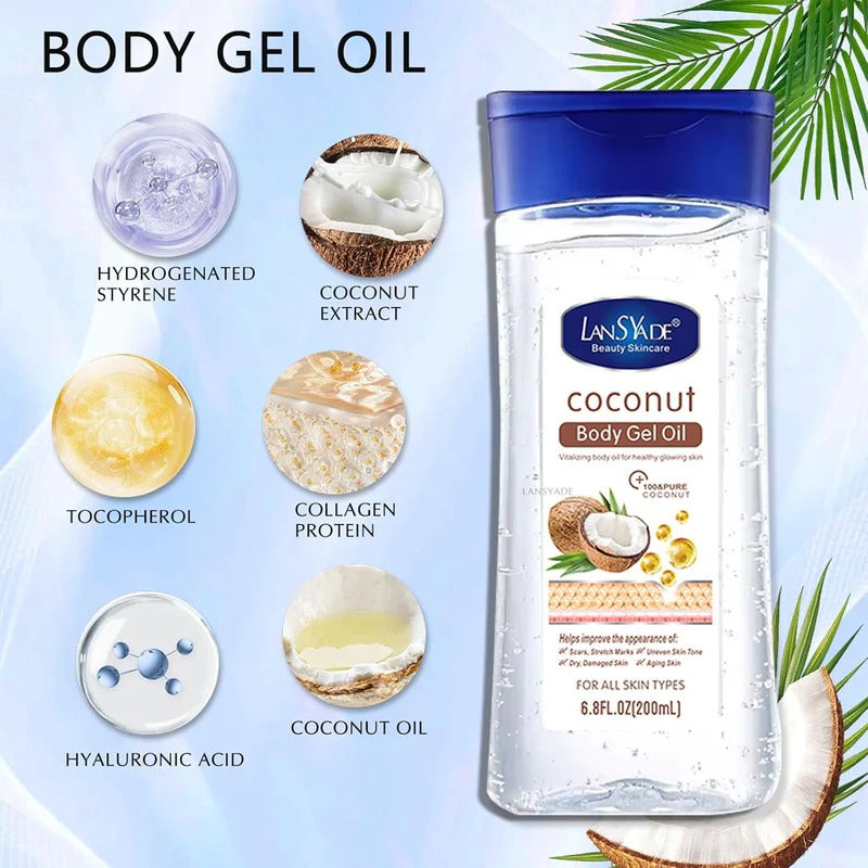 LansYade Coconut Body Gel Oil