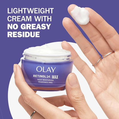 Olay Retinol Face Moisturizer, 24 MAX Anti-Aging Night Cream