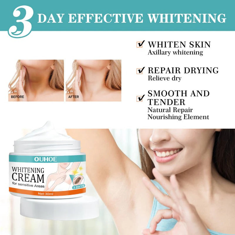 OUHOE 3‑Days Whitening Cream (Face & Body, 20 g)