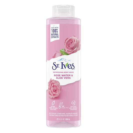 St. Ives Refreshing Rose Water & Aloe Vera Body Wash – 650ml