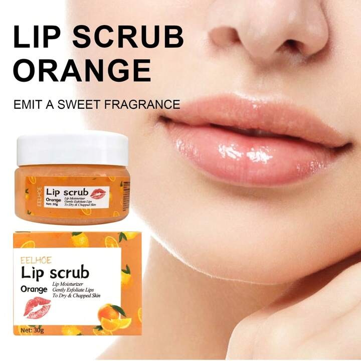 EELHOE Orange Lip Scrub
