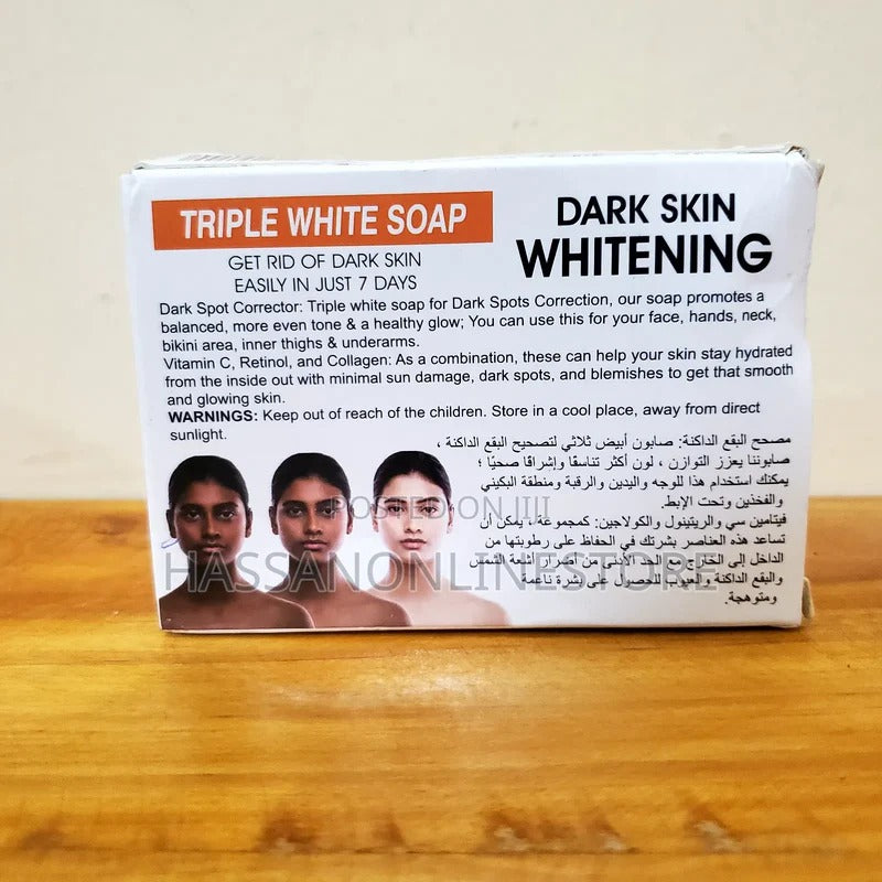Dr. Davey Dark Skin Whitening Triple White Soap 100g