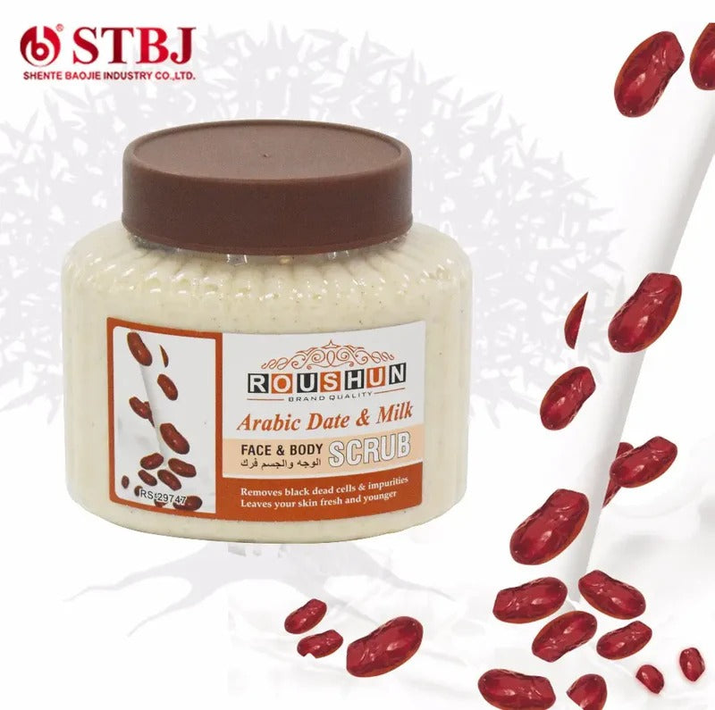 Roushun Arabic Date and Milk Face and Body Scrub