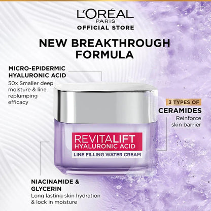 L'Oréal Paris Hyaluronic Acid Line Filling Water Cream