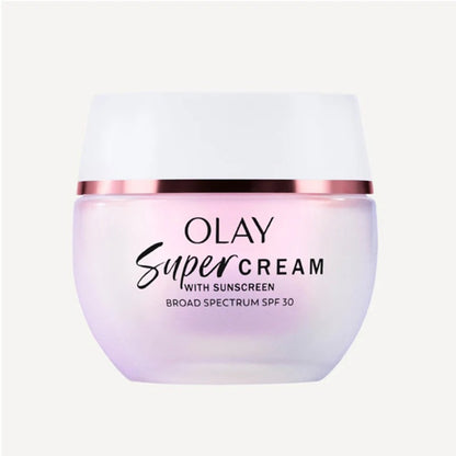 Olay Super Cream with Sunscreen SPF 30 – Ultra Lightweight Face Moisturizer