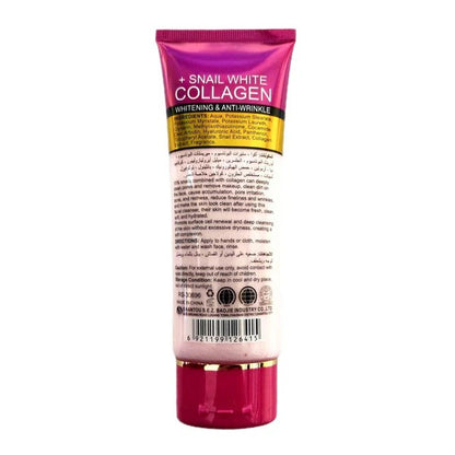 Roushun Snail White Collagen Foam Face Wash - 120ml