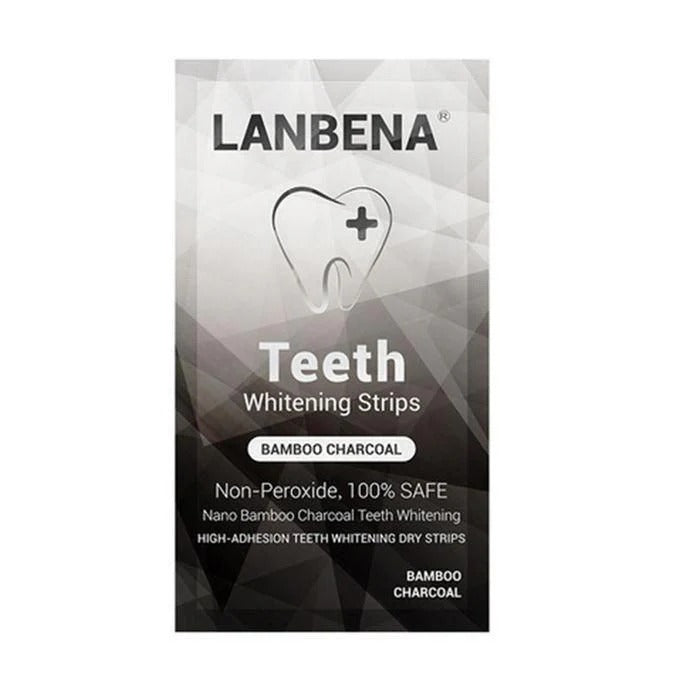 LANBENA Teeth Whitening Strips with Bamboo Charcoal