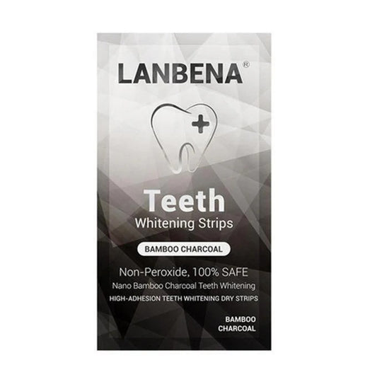 LANBENA Teeth Whitening Strips with Bamboo Charcoal