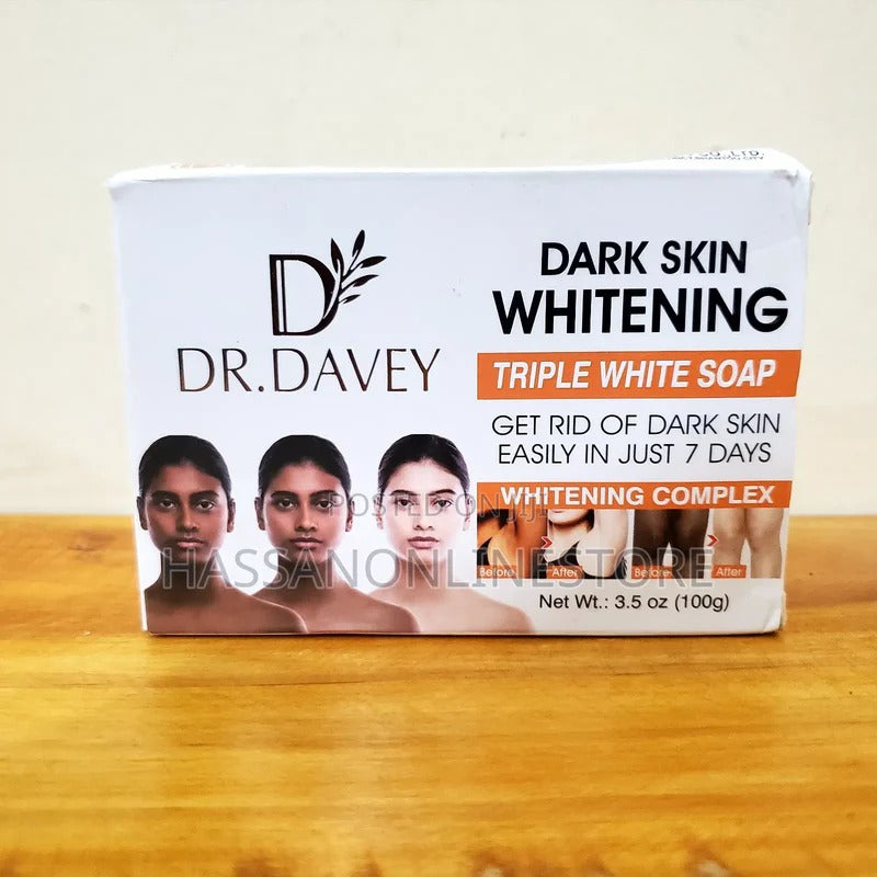 Dr. Davey Dark Skin Whitening Triple White Soap 100g