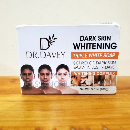 Dr. Davey Dark Skin Whitening Triple White Soap 100g
