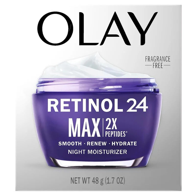 Olay Retinol Face Moisturizer, 24 MAX Anti-Aging Night Cream