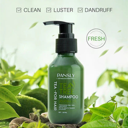 Pansly Regenerating Jojoba Tea Tree Hair & Scalp Treatment Growth Shampoo (100ml)