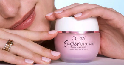 Olay Super Cream with Sunscreen SPF 30 – Ultra Lightweight Face Moisturizer