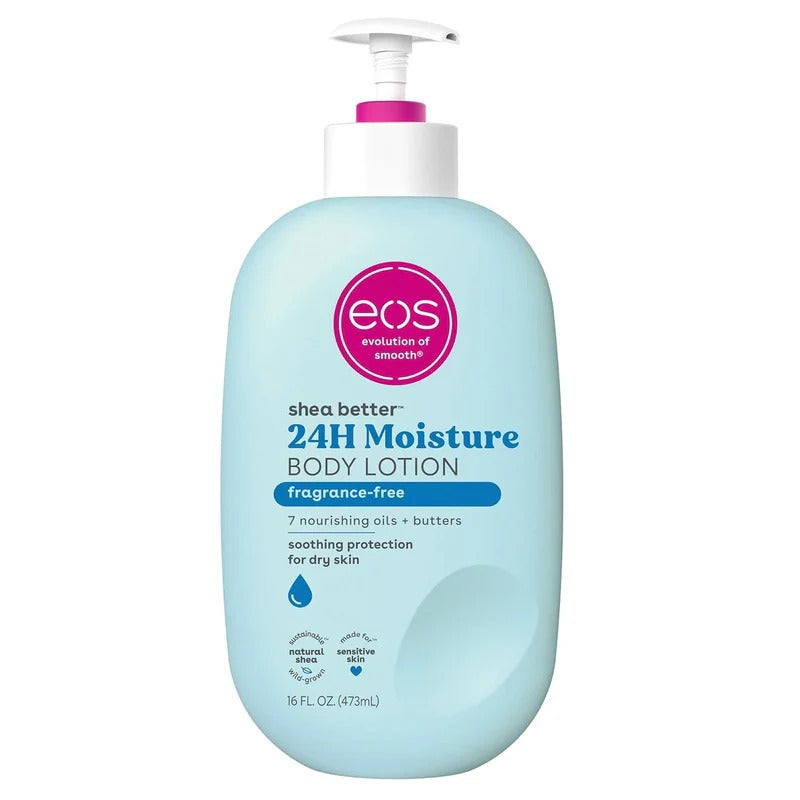 EOS Shea Better 24H Moisture Body Lotion – Fragrance-Free (473ml)