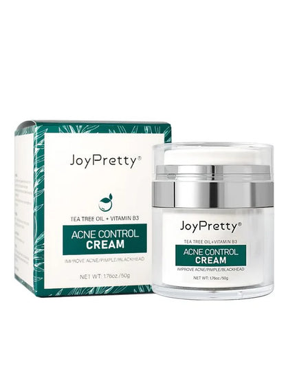 JoyPretty Acne Control Cream with Tea Tree Oil & Vitamin B3 (Niacinamide)