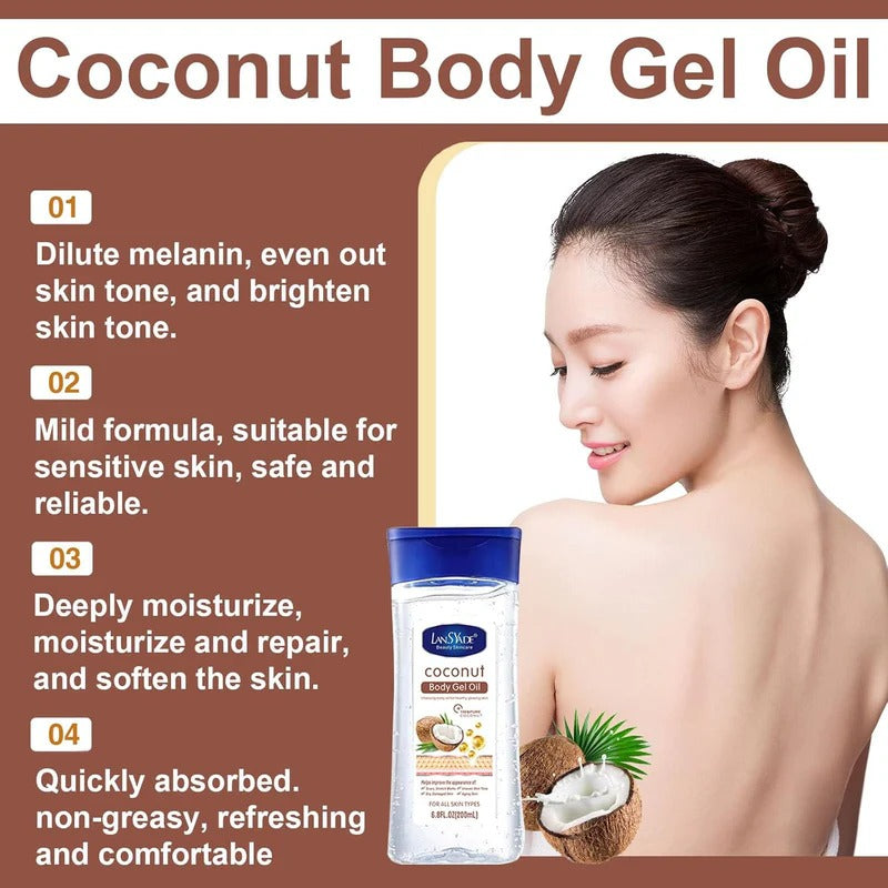 LansYade Coconut Body Gel Oil