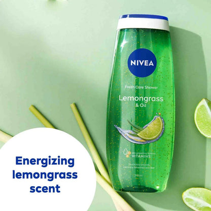 NIVEA Shower Gel Body Wash – Lemongrass & Oil