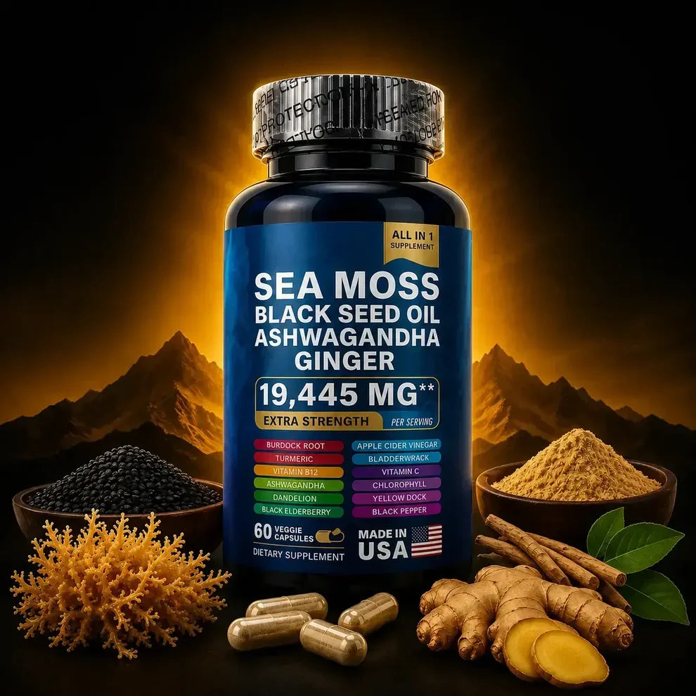 Wins Town Sea Moss Botanical Blend, 60 Capsules | KSh 3499 + FREE Surprise Gift .
