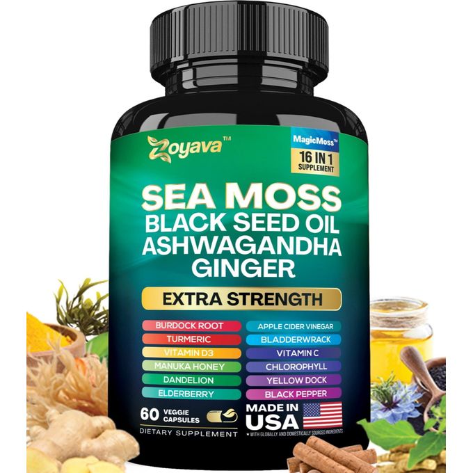 Wins Town Sea Moss Botanical Blend, 60 Capsules | KSh 3499 + FREE Surprise Gift .