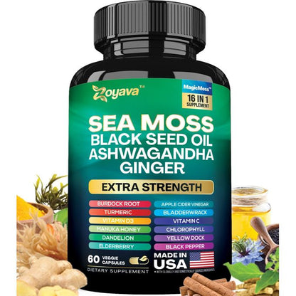 Wins Town Sea Moss Botanical Blend, 60 Capsules | KSh 3499 + FREE Surprise Gift .