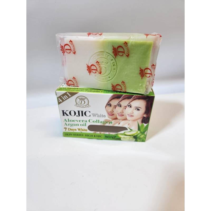 Kojic White Aloevera Collagen Argan Oil 7days Lightening Kojic Soap