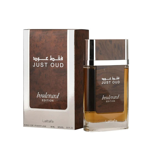 🔥 LIMITED DEAL — Lattafa Just Oud Boulevard EDP 100ml | Oud + Saffron + Amber + 8-Hour Longevity | KSh 6,500