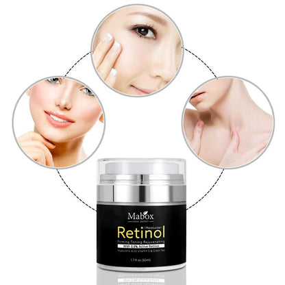 Mabox Retinol 2.5%,Hyaluronic Acid With Vitamin E Cream