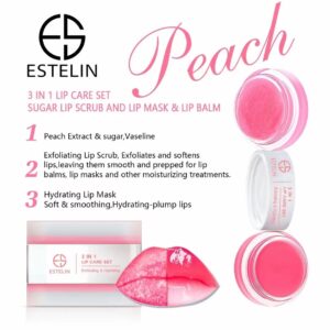 ESTELIN 3-in-1 Lip Care Set (Peach)