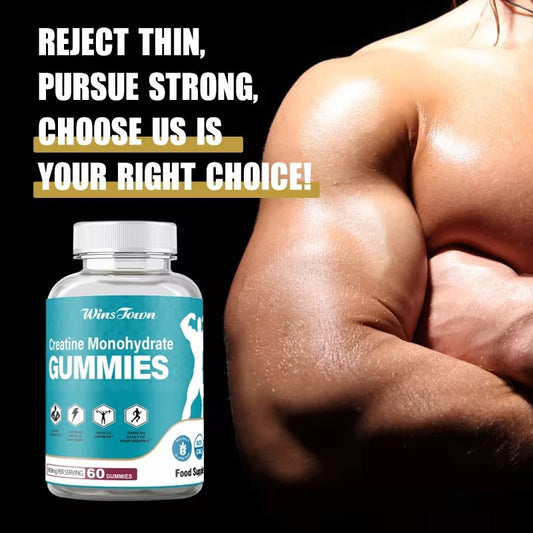 Winstown Candy Creatine Gummies immune booster weight gain gummy help revitalize manufacturinG creatine monohydrate gummies