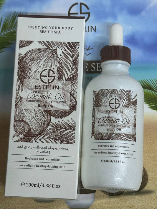 Estelin Coconut Oil & Vitamin E Body Oil (100ml)