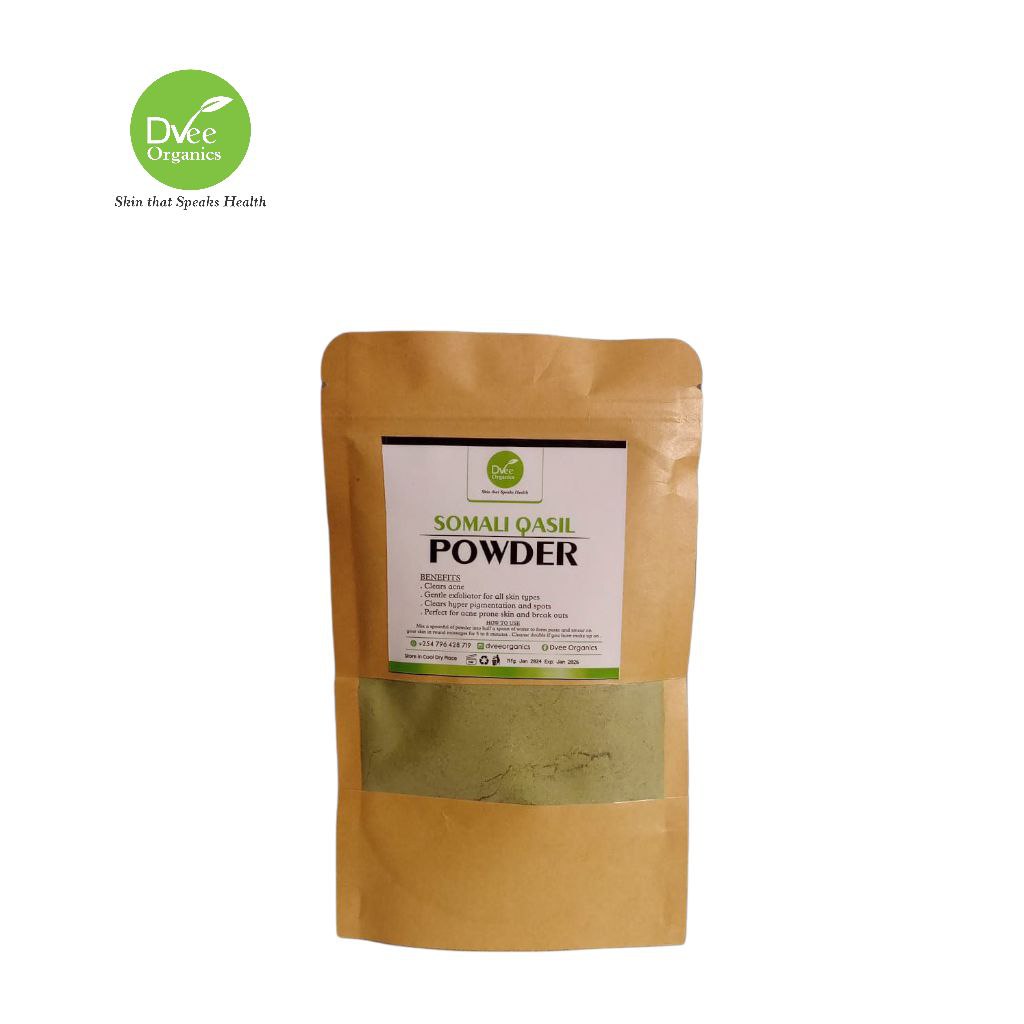 Dvee Organics Somali Qasil Powder – Natural Exfoliating Scrub & Mask