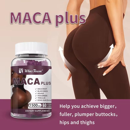 WINS TOWNMaca Plus gummies products pour fesse et hanche butt hips enlargement black maca gummies for butt lift bbl