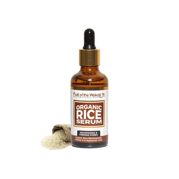 FRUIT OF THE WOKALI Organic Rice Serum with Nicotinamide, Hyaluronic Acid and Vitamin E