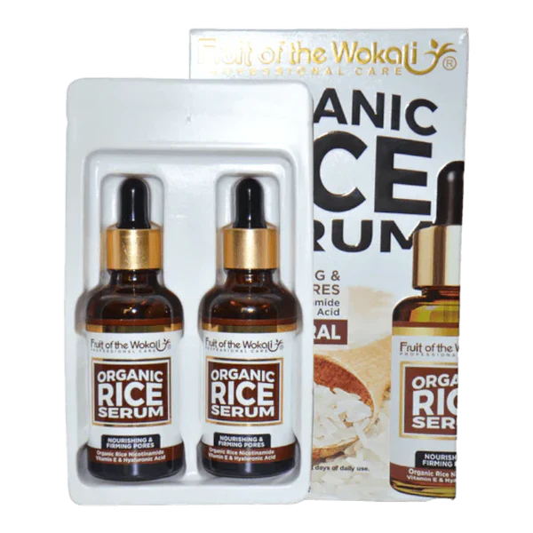 FRUIT OF THE WOKALI Organic Rice Serum with Nicotinamide, Hyaluronic Acid and Vitamin E