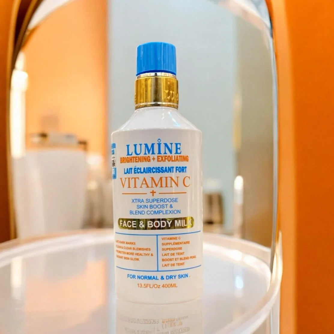 Lumine Brightening + Exfoliating Vitamin C Face And Body Milk - 400ml