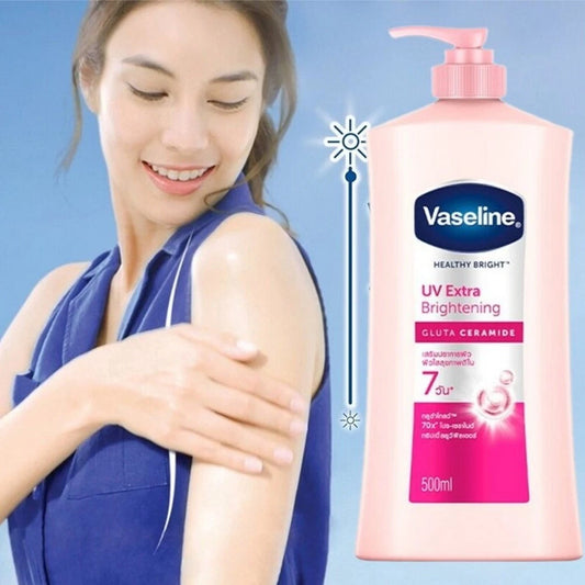 Vaseline Healthy Bright UV Extra Brightening Gluta Glow Body Lotion, Size 500ml