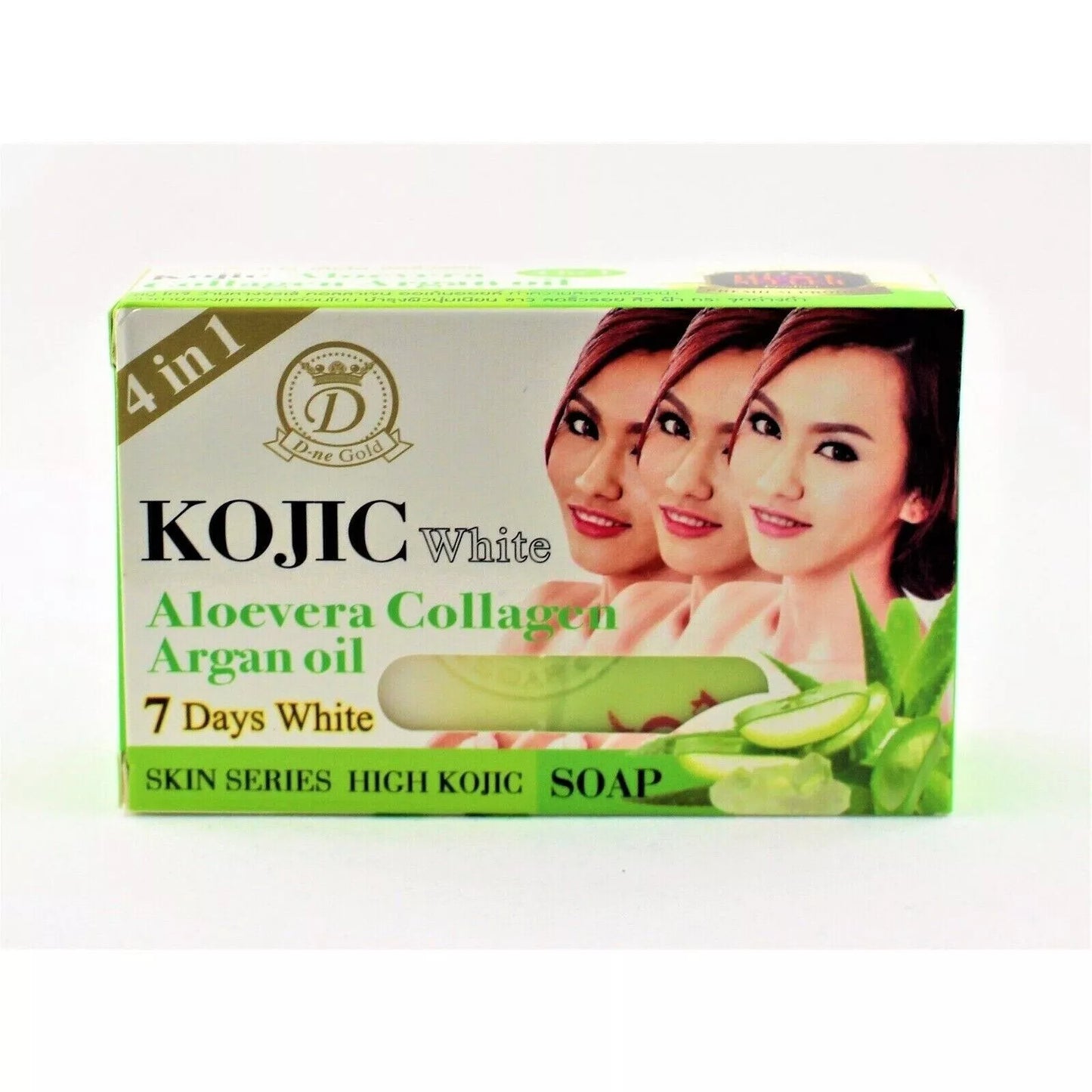 Kojic White Aloevera Collagen Argan Oil 7days Lightening Kojic Soap