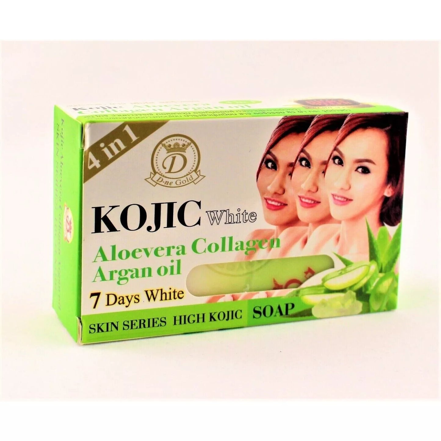 Kojic White Aloevera Collagen Argan Oil 7days Lightening Kojic Soap