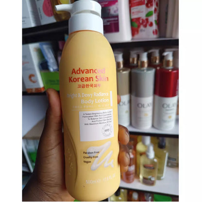 Advanced Korean Skin Bright & Dewy Radiance Body Lotion – 500mL