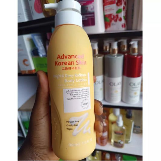 Advanced Korean Skin Bright & Dewy Radiance Body Lotion – 500mL