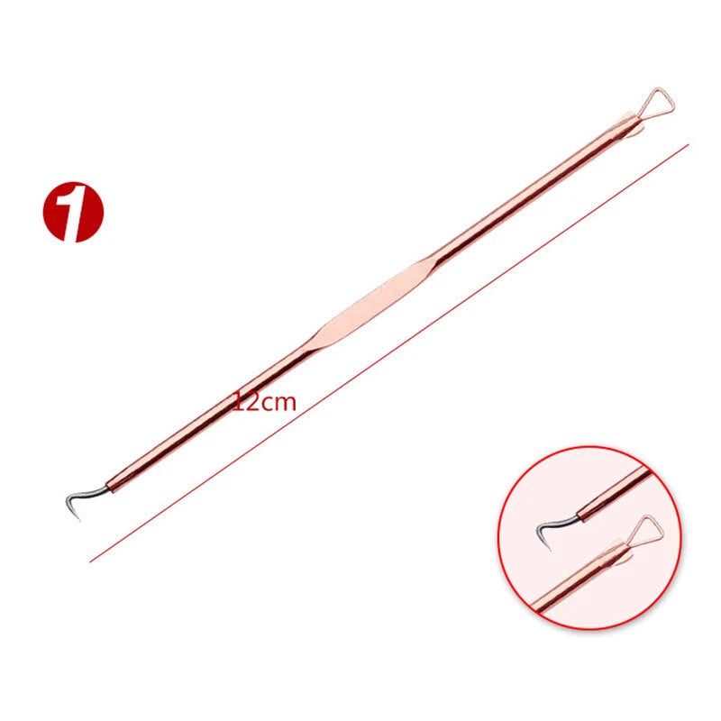 4pcs Blackhead Remover Kit – Stainless Steel Acne & Pimple Extractor Set