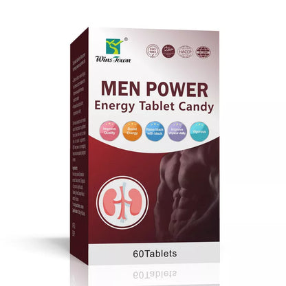 Winstown Men Power Tablet Candy — Natural Male Energy, Stamina & Performance Boost | Feel The Difference Fast!